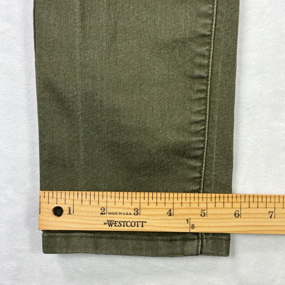 Prana Jeans Womens 4/27 Olive Green Slim Straight Leg Stretch Denim Pants - Picture 6 of 11